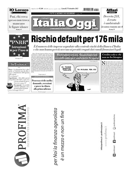 Italia oggi : quotidiano di economia finanza e politica